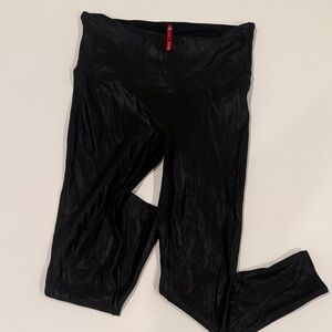 SPANX Faux Black Leggings Petite 1X